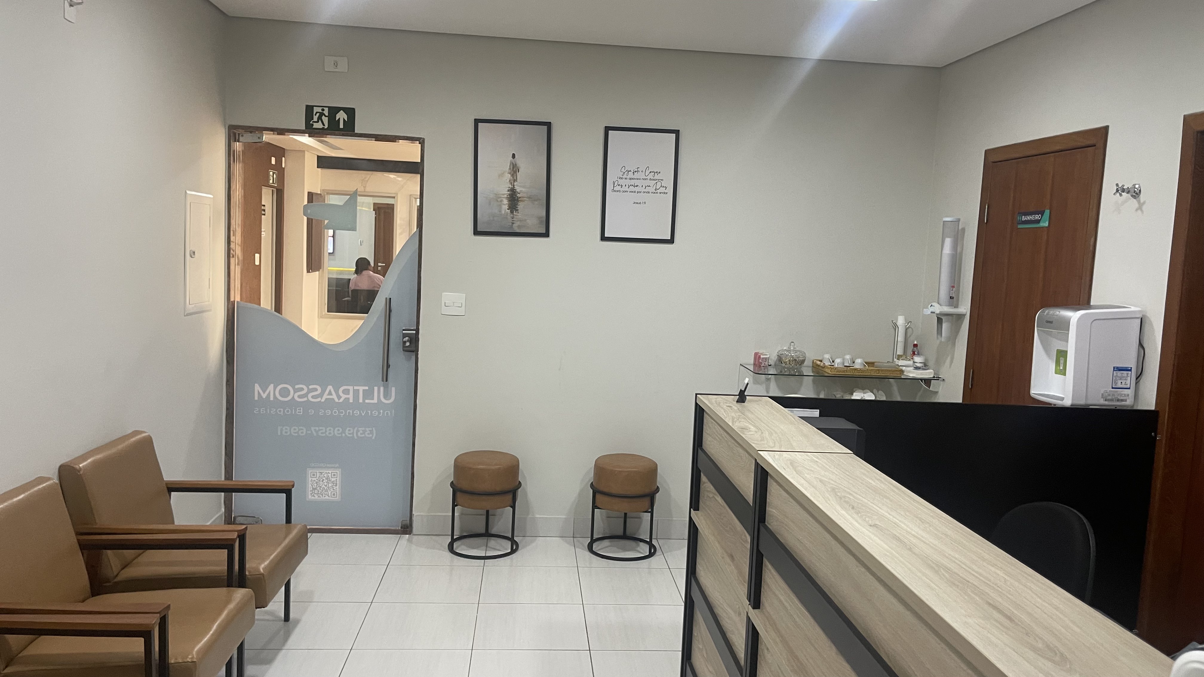 Sala de espera da Clínica Revelare
